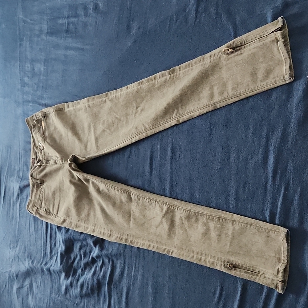COMUNE STRETCH PANT SIZE 27 HEM LINE SIDE ZIPPER